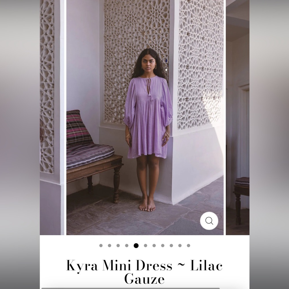 Daughters of India Lilac Mini Dress